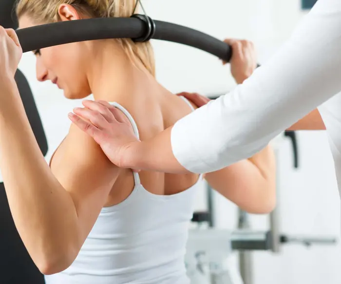 Fitnessraum in Abano Terme: sanfte Bewegung Fitnessraum in Abano Terme: sanfte Bewegung